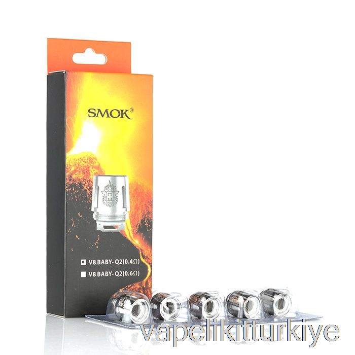 Vape Likit Smok Tfv8 Bebek Yedek Bobinleri 0.6ohm V8 Baby-q2 çift çekirdekli